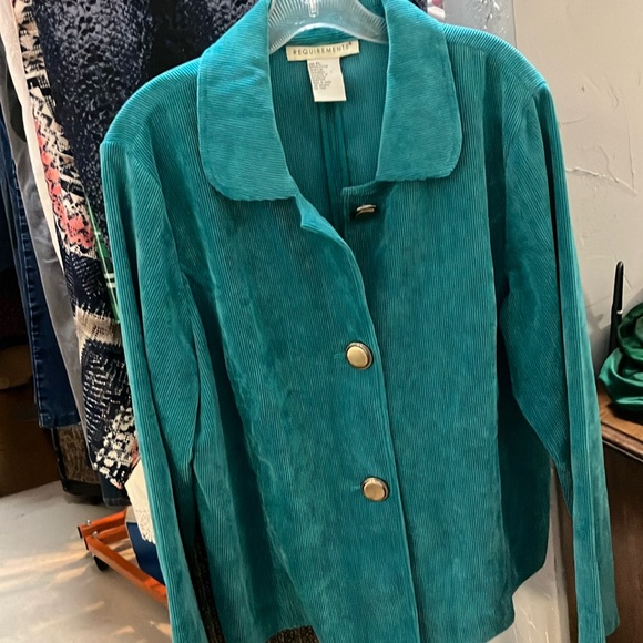 Ladies green button-down jacket size XL by requirements - Picture 1 of 3